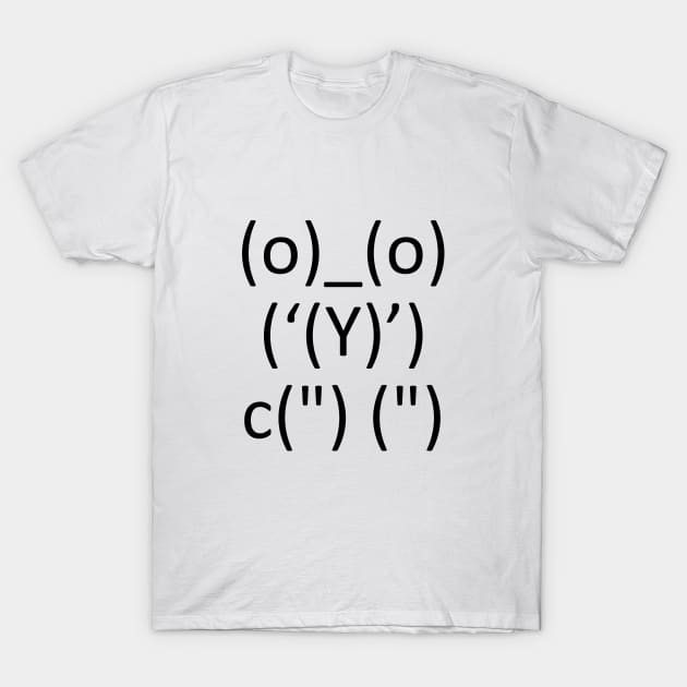 Ascii Bear T-Shirt by amini54
